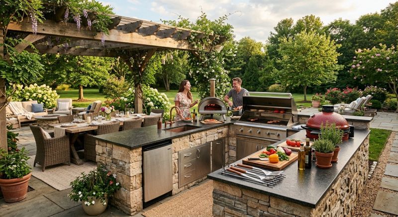 Outdoor Kitchen Construction in Alpharetta, GA