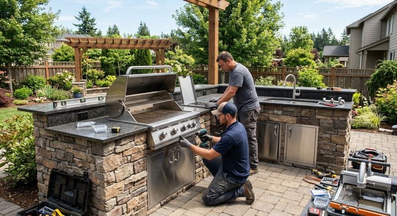 Outdoor Kitchen Installation in Santa Rosa, CA