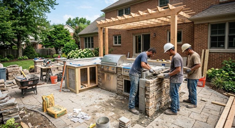 Outdoor Kitchen Installation in Summerville, SC
