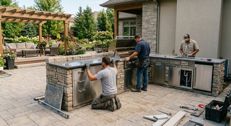 Outdoor Kitchen Installation in North Charleston, SC